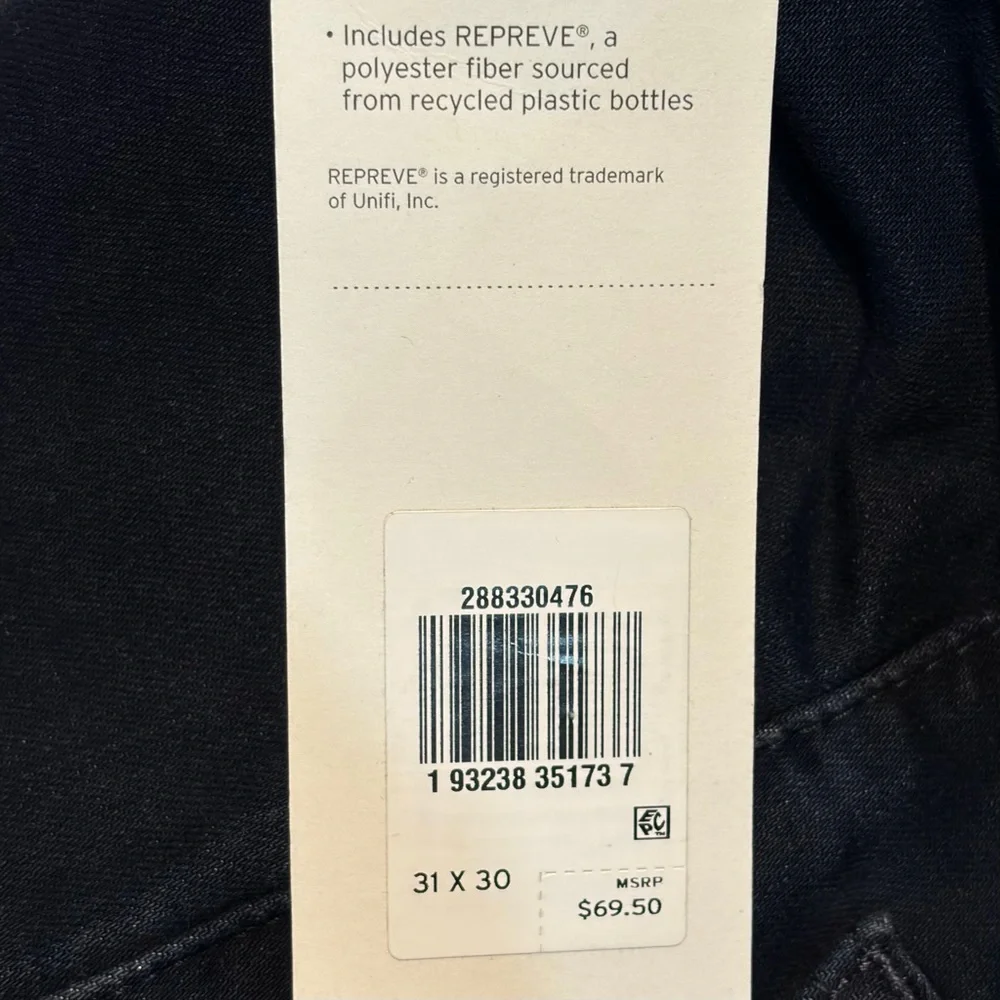 NWT Levi's 512 Slim Taper Stretch 31x30 Dark Jeans